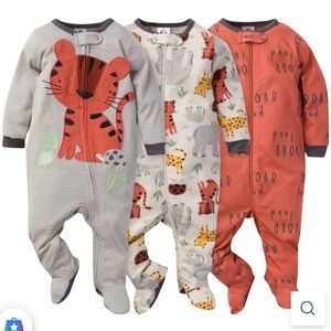 Gerber Sleep and Play 3-Piece Set, Safari Pattern